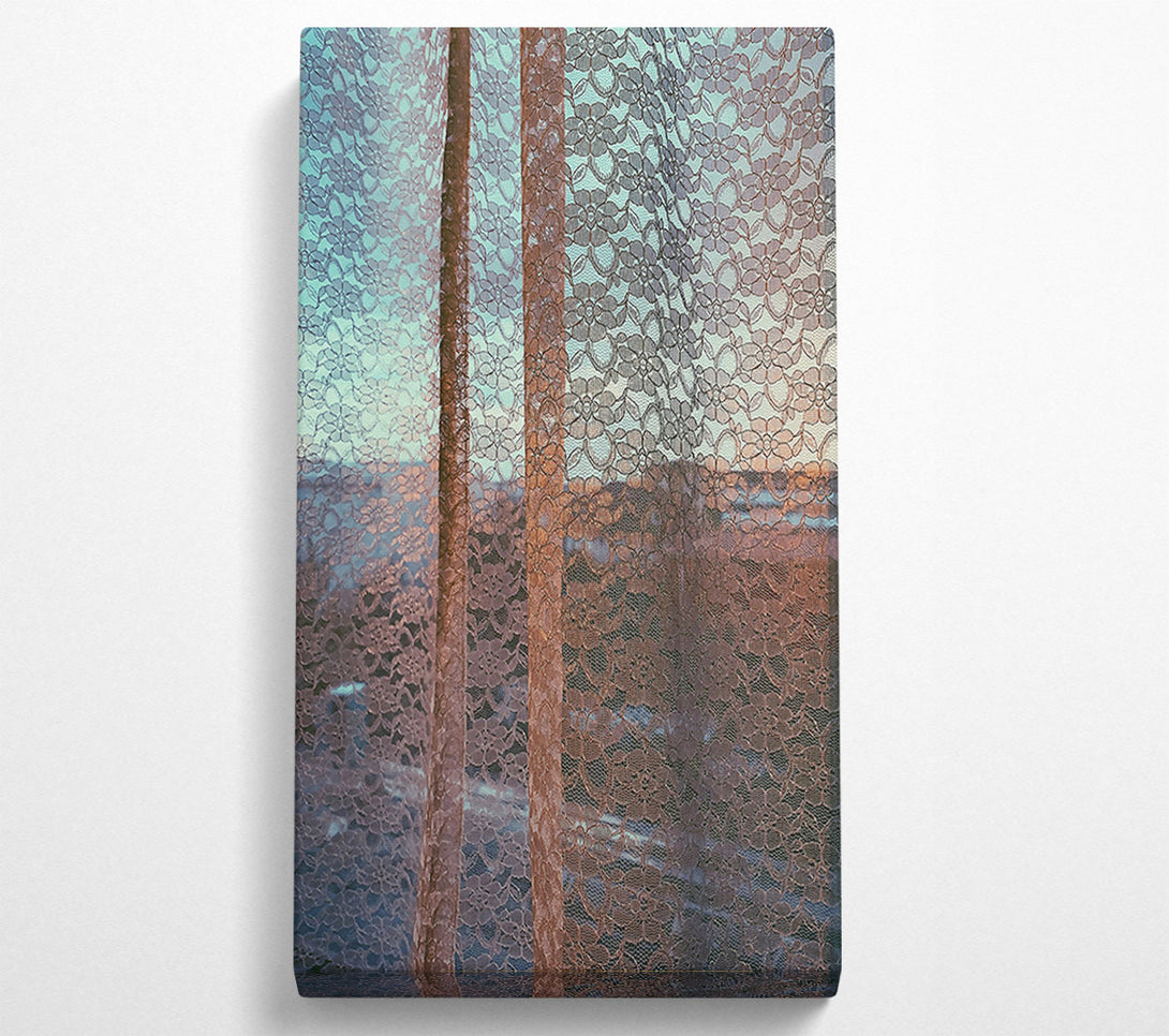  A Canvas Print of The Dusty Rose Curtain Canvas Wall Art