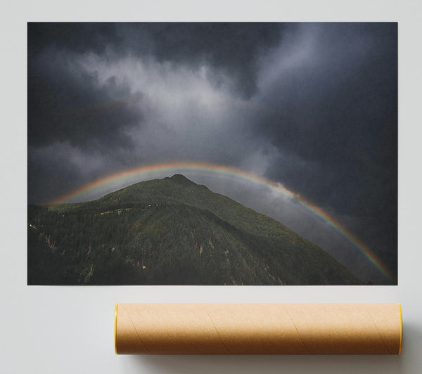 Grey Sky Rainbow Print