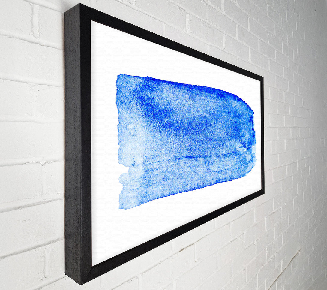  A Canvas Print of Azure Abstract Stroke Canvas Wall Art