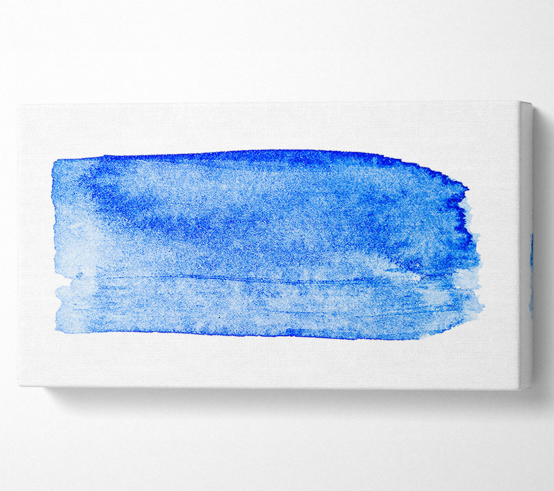  A Canvas Print of Azure Abstract Stroke Canvas Wall Art