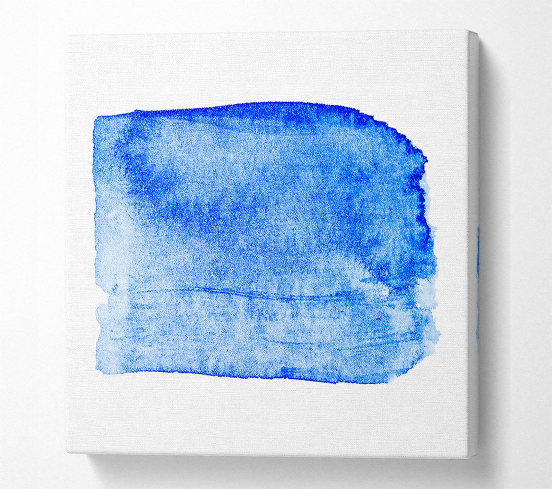  A Canvas Print of Azure Abstract Stroke Canvas Wall Art
