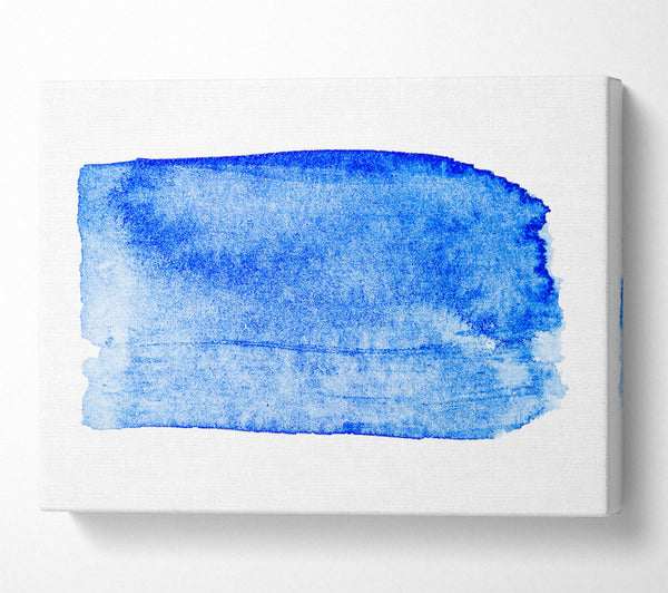  A Canvas Print of Azure Abstract Stroke Canvas Wall Art