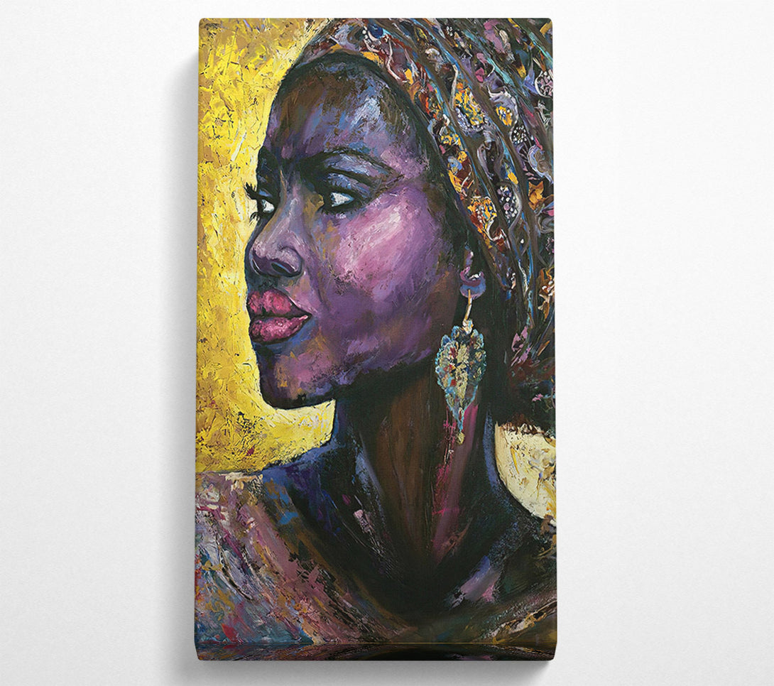  A Canvas Print of African Woman Paint Canvas Print