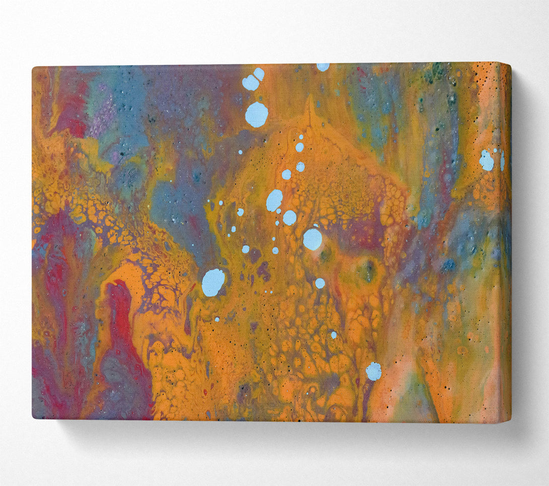  A Canvas Print of Orange Cosmic Dream Canvas Print