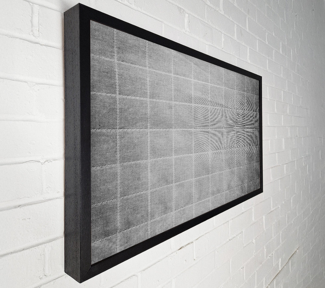  A Canvas Print of Silver Grid Texture Canvas Wall Art