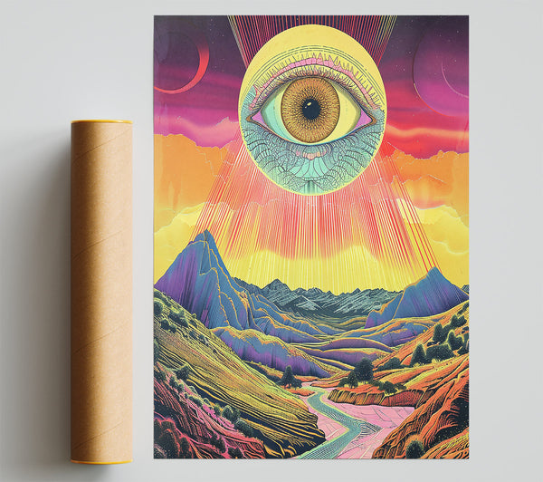 Yellow Eye Of The Mountain Giclee Print