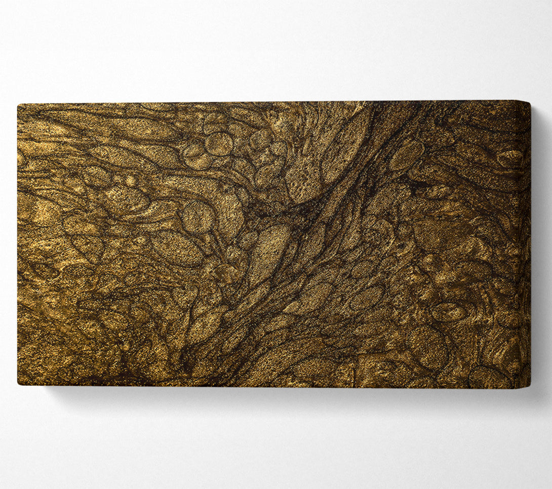  A Canvas Print of Golden Swirling Dream Canvas Wall Art