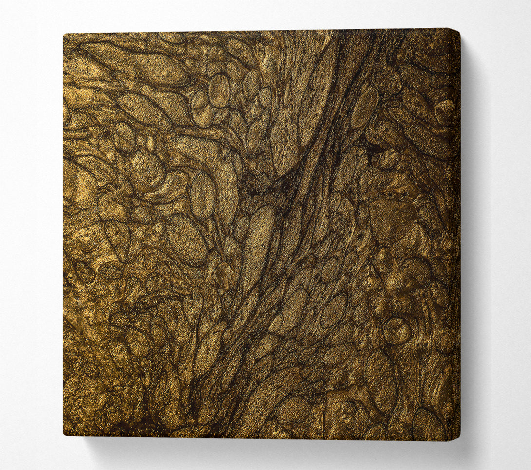  A Canvas Print of Golden Swirling Dream Canvas Wall Art