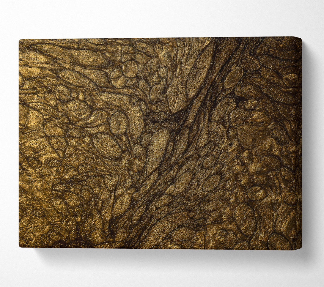  A Canvas Print of Golden Swirling Dream Canvas Wall Art