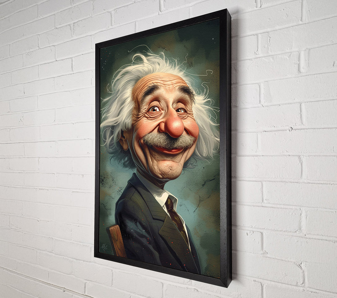  A Canvas Print of Albert Einstein Funny Canvas Wall Art