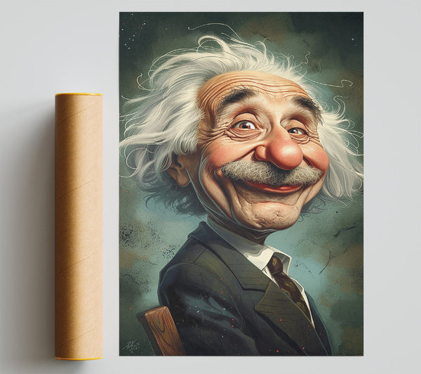 Albert Einstein Funny Giclee Print