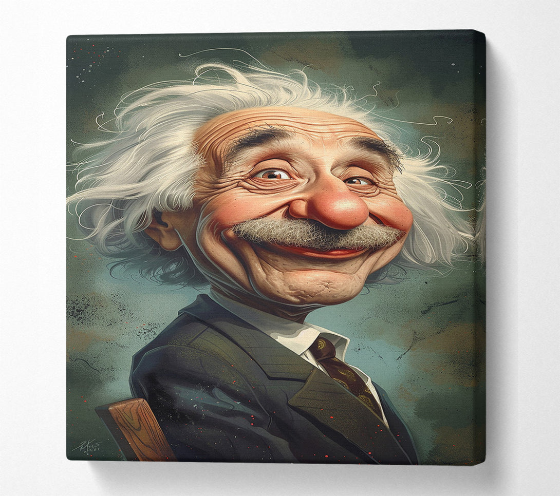  A Canvas Print of Albert Einstein Funny Canvas Wall Art