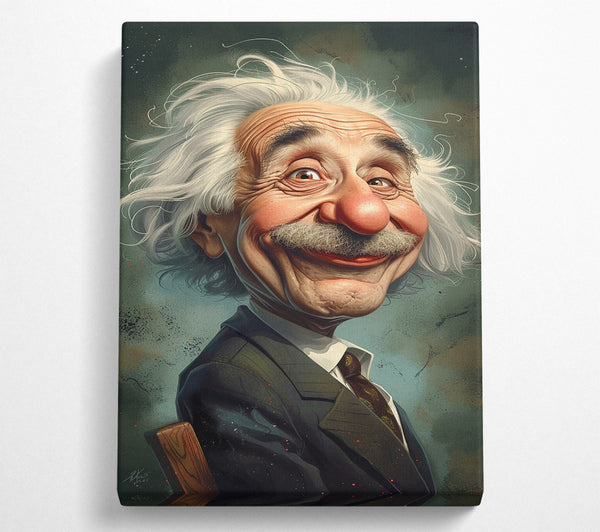  A Canvas Print of Albert Einstein Funny Canvas Wall Art