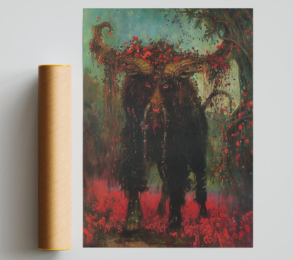 Crimson Forest Beast Giclee Print