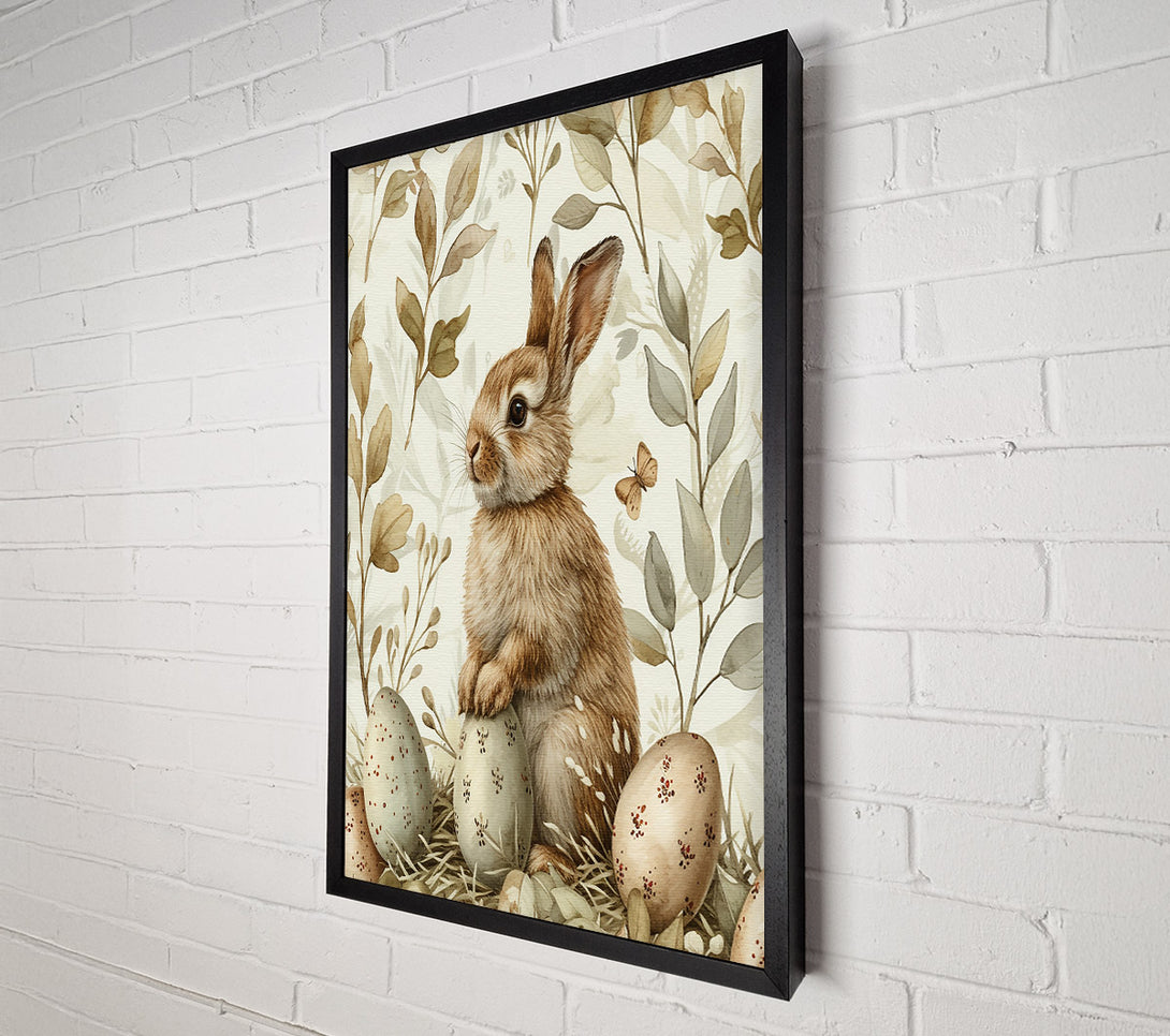  A Canvas Print of The Green Bunny Nest Canvas Wall Art