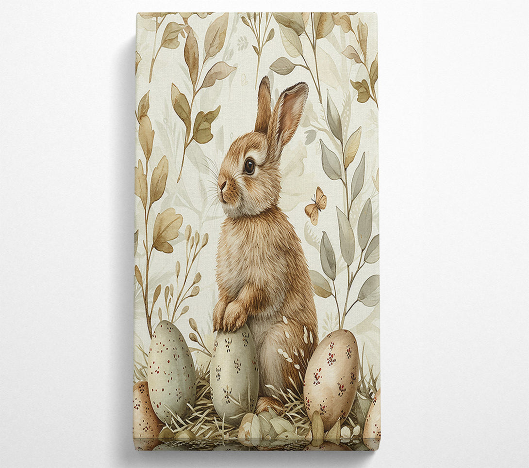  A Canvas Print of The Green Bunny Nest Canvas Wall Art