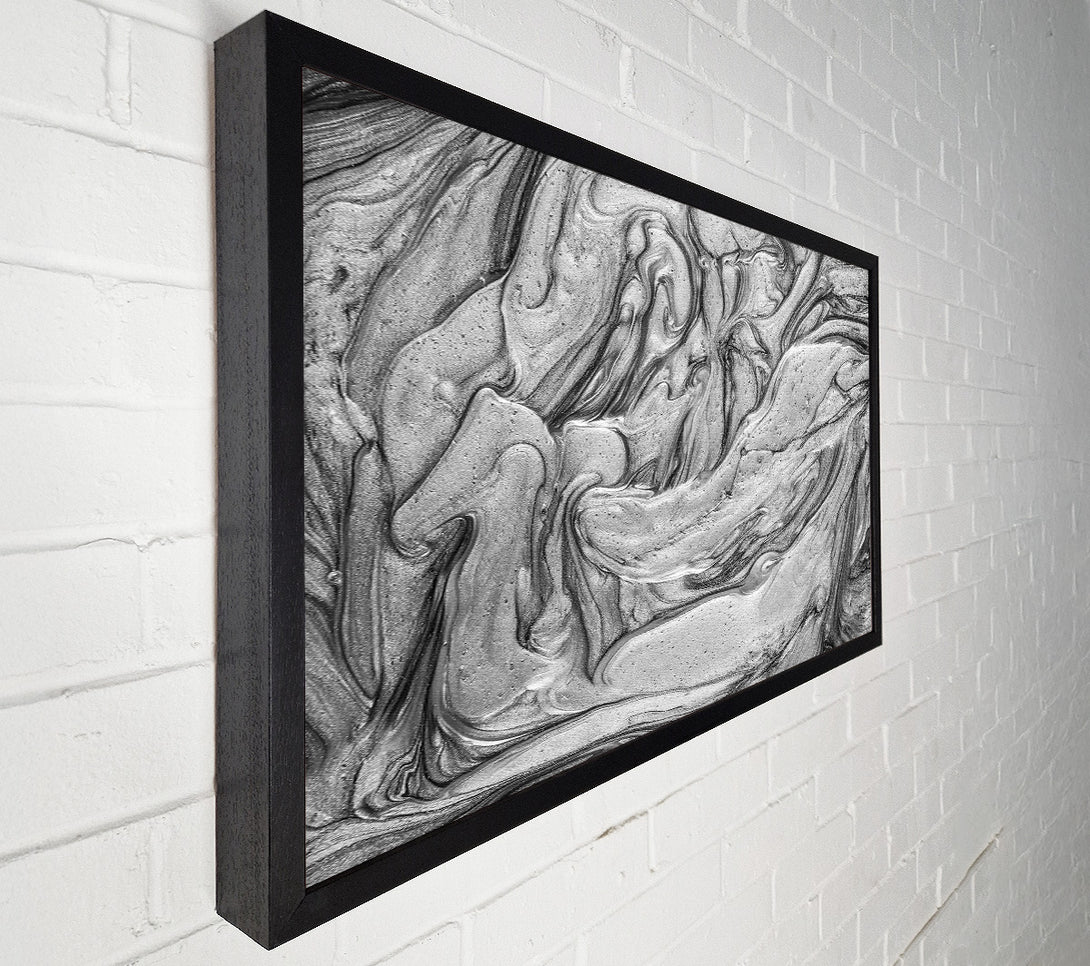  A Canvas Print of Silver Swirlscape Canvas Print