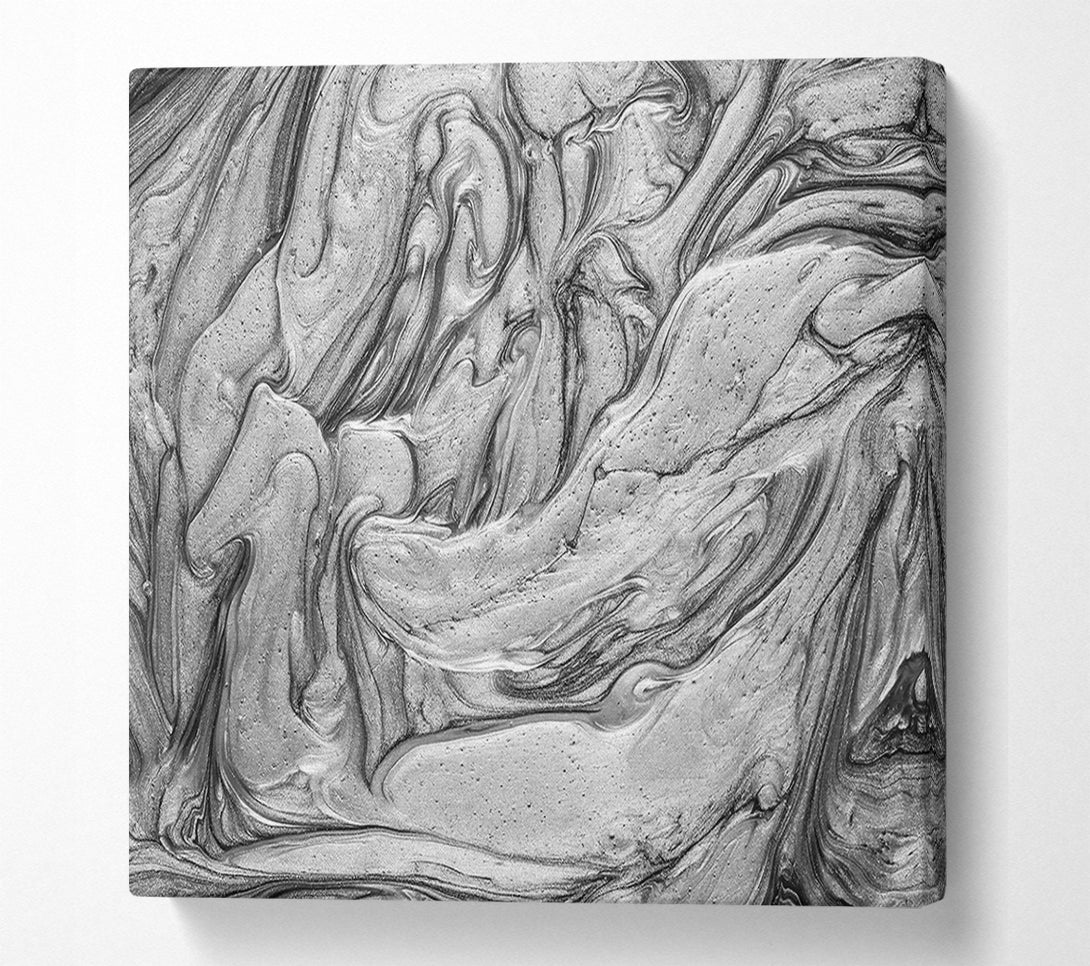  A Canvas Print of Silver Swirlscape Canvas Print