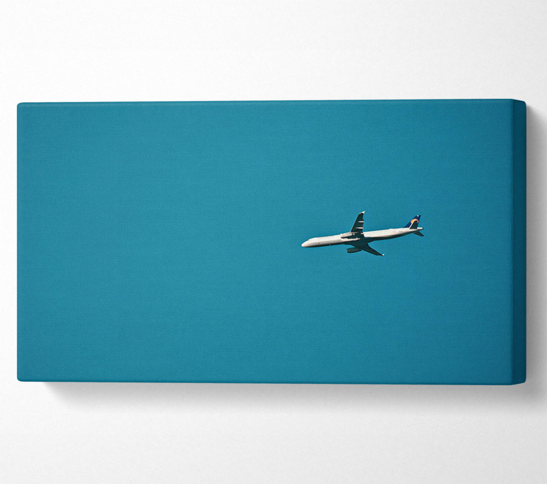  A Canvas Print of Teal Sky Ascent Canvas Print