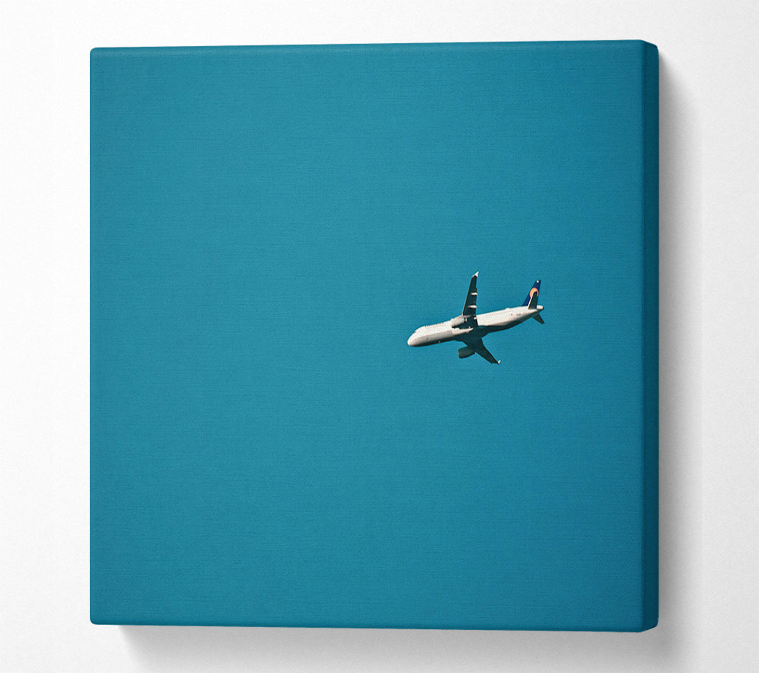  A Canvas Print of Teal Sky Ascent Canvas Print