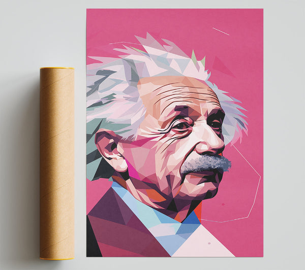 Albert Einstein Poly Print