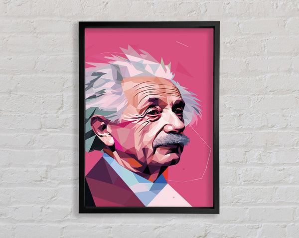 Albert Einstein Poly Framed Print