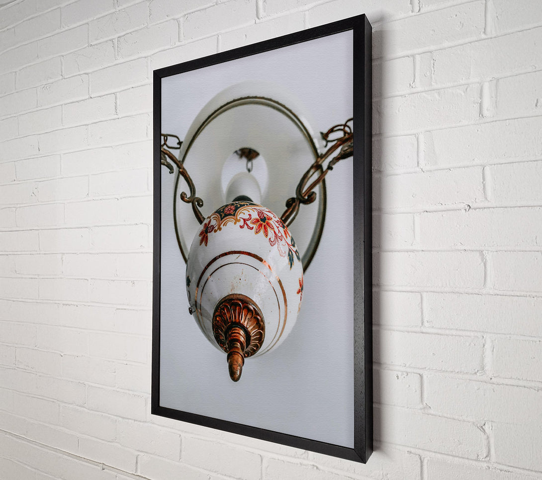  A Canvas Print of White Floral Chandelier Canvas Print