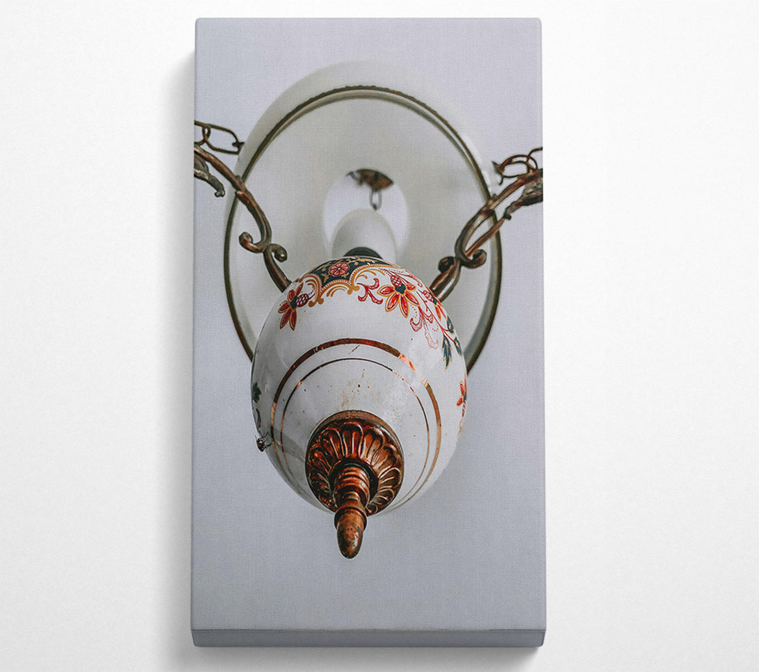  A Canvas Print of White Floral Chandelier Canvas Print