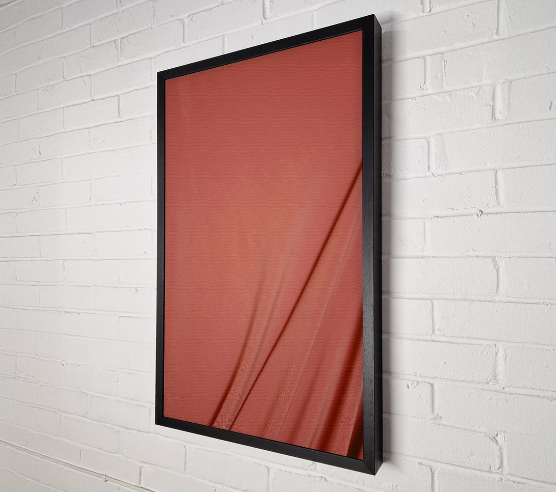  A Canvas Print of Coral Fabric Drape Canvas Art