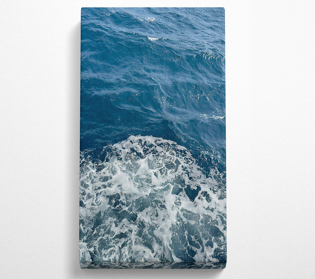  A Canvas Print of Azure Foam Patterns Canvas Wall Art