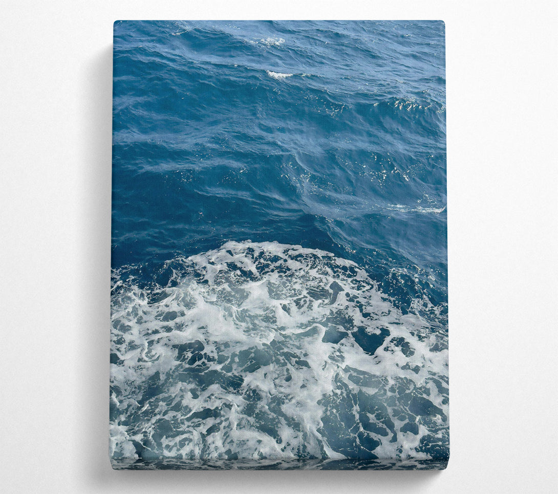  A Canvas Print of Azure Foam Patterns Canvas Wall Art