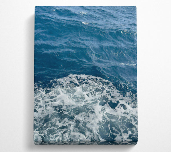  A Canvas Print of Azure Foam Patterns Canvas Wall Art
