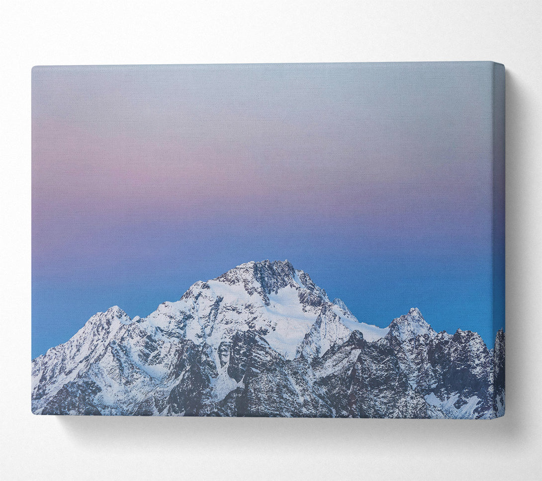 A Canvas Print of Pink Sky Peaks Canvas Print