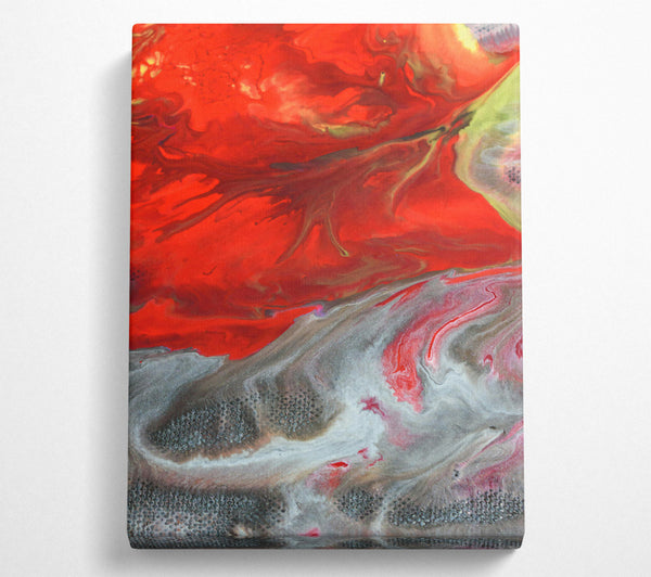  A Canvas Print of Crimson Swirls Of Time Canvas Print