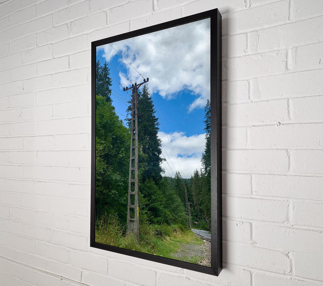  A Canvas Print of Rustic Grey Lines Canvas Art