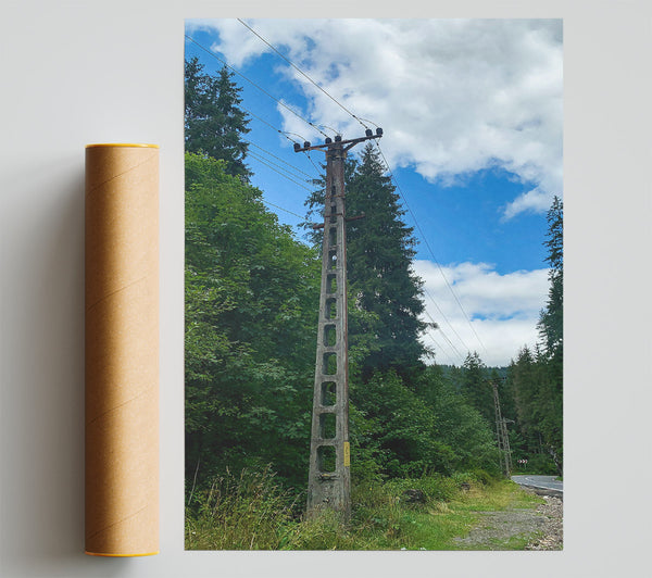 Rustic Grey Lines Print