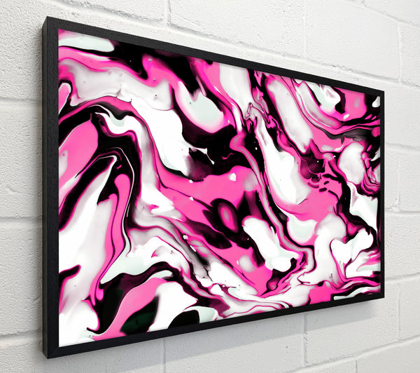 Fuchsia Flowing Swirls