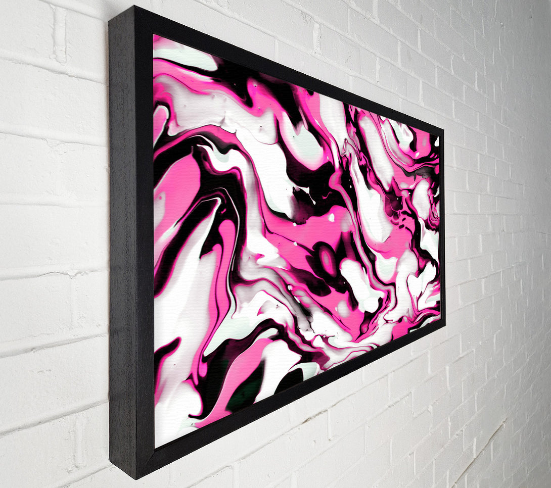  A Canvas Print of Fuchsia Flowing Swirls Canvas Art