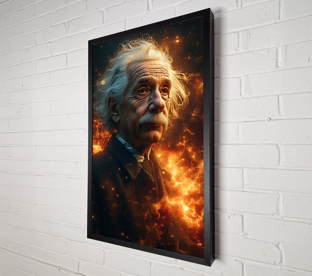  A Canvas Print of Albert Einstein Space Canvas Wall Art