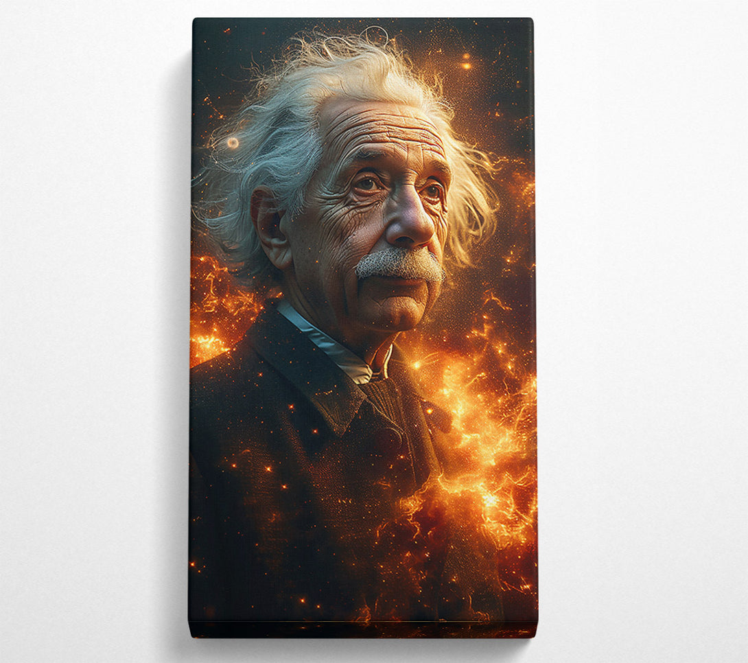 A Canvas Print of Albert Einstein Space Canvas Wall Art