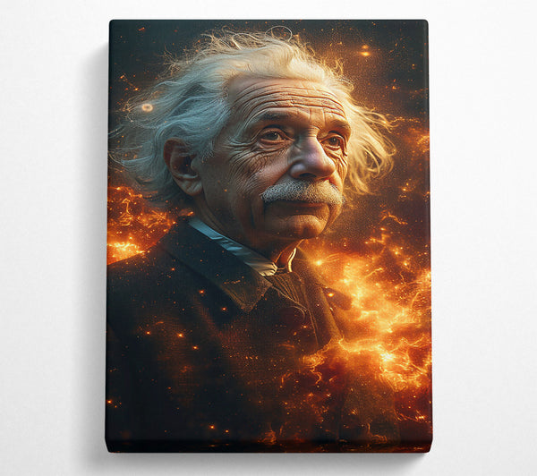  A Canvas Print of Albert Einstein Space Canvas Wall Art