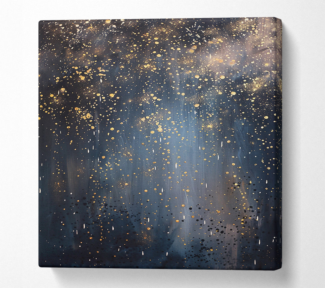  A Canvas Print of Golden Midnight Sky Canvas Print