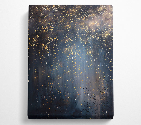  A Canvas Print of Golden Midnight Sky Canvas Print