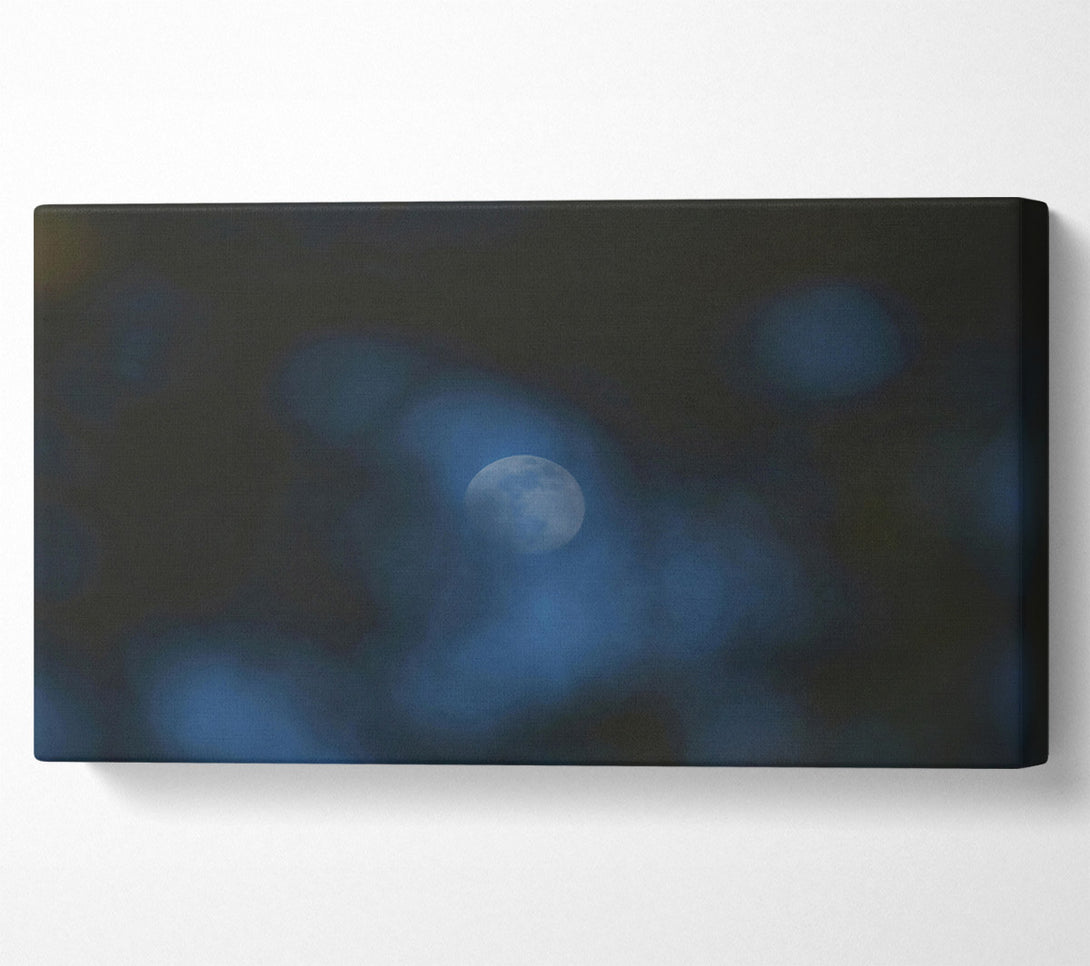  A Canvas Print of Blue Moon'S Embrace Canvas Art
