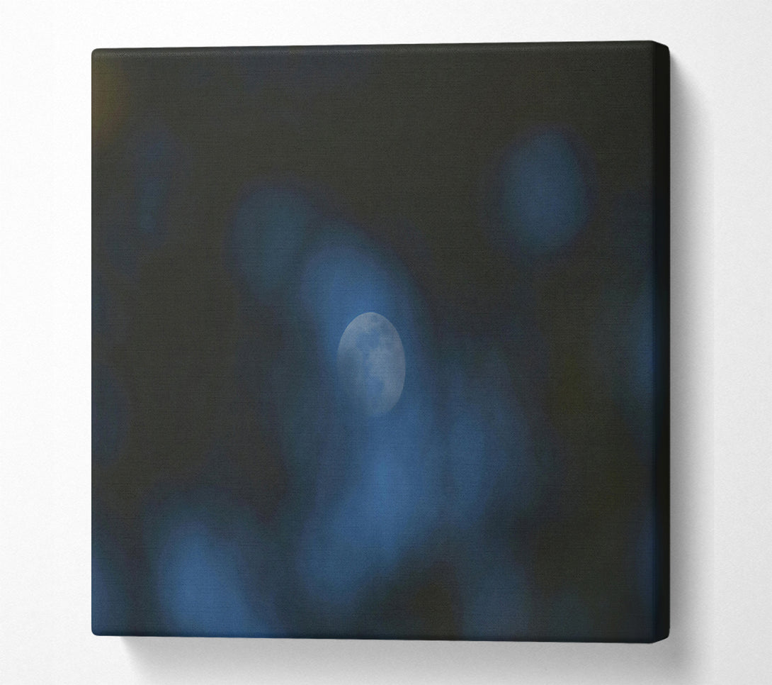  A Canvas Print of Blue Moon'S Embrace Canvas Art