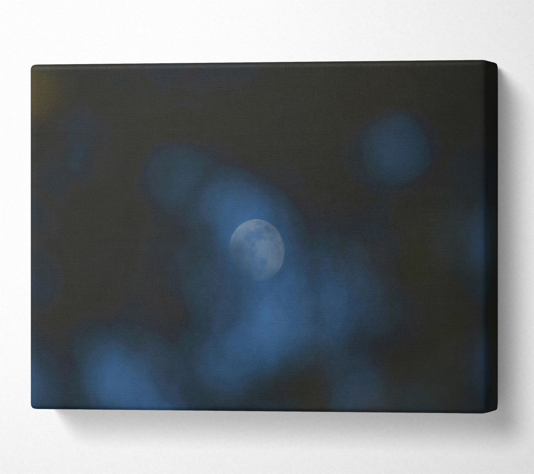  A Canvas Print of Blue Moon'S Embrace Canvas Art