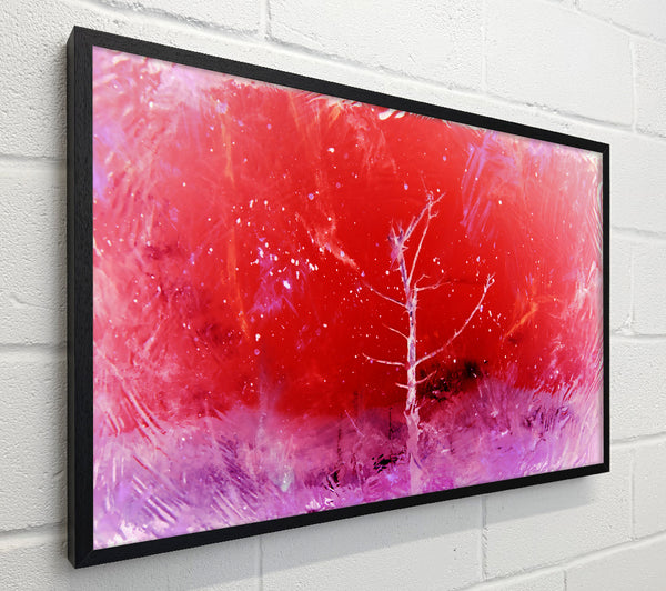 Crimson Tree Silhouette