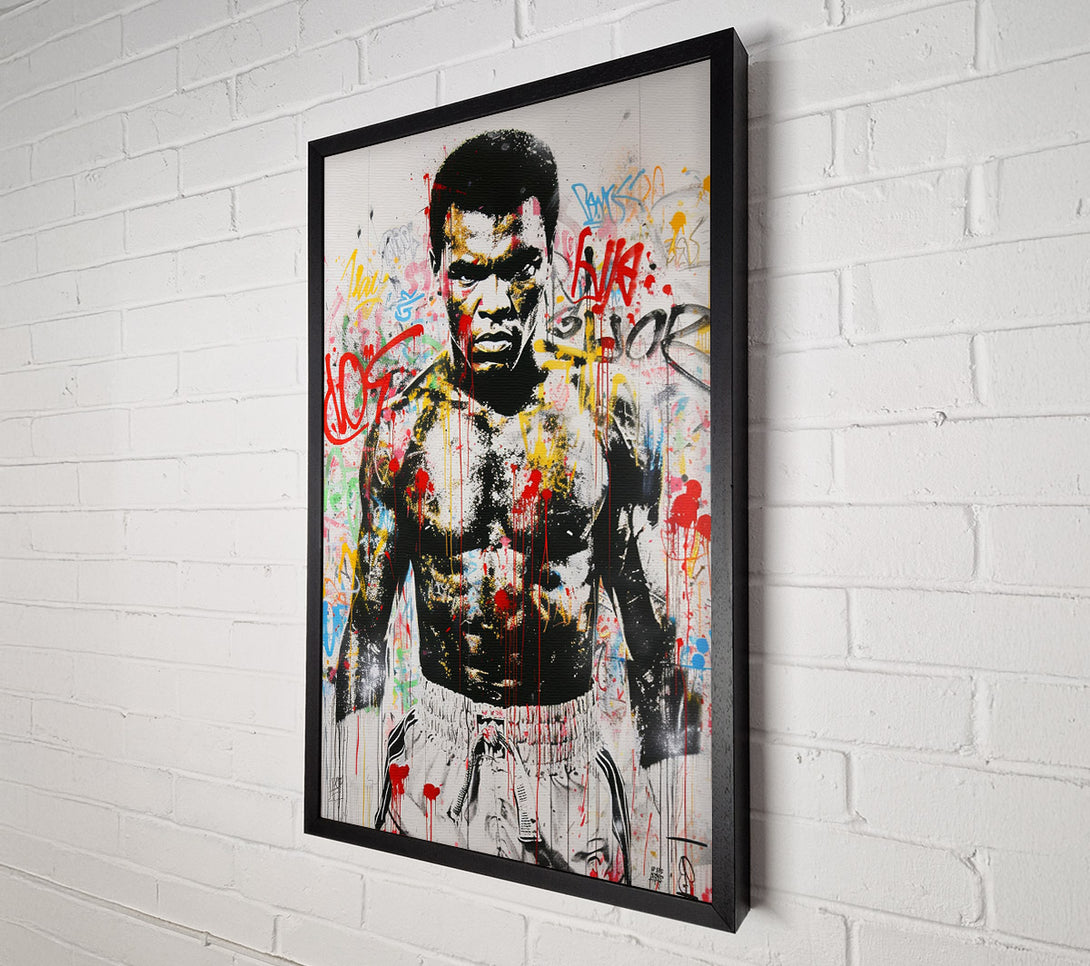  A Canvas Print of Muhammad Ali Graffiti Boxing Canvas Art