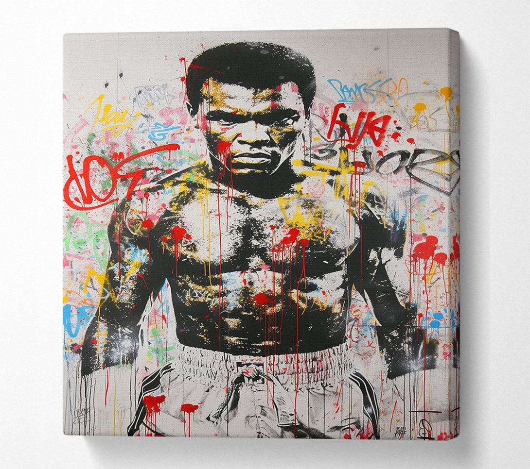  A Canvas Print of Muhammad Ali Graffiti Boxing Canvas Art