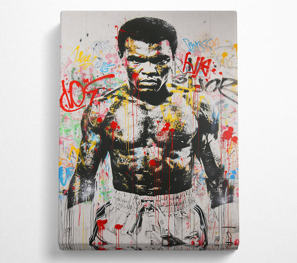  A Canvas Print of Muhammad Ali Graffiti Boxing Canvas Art